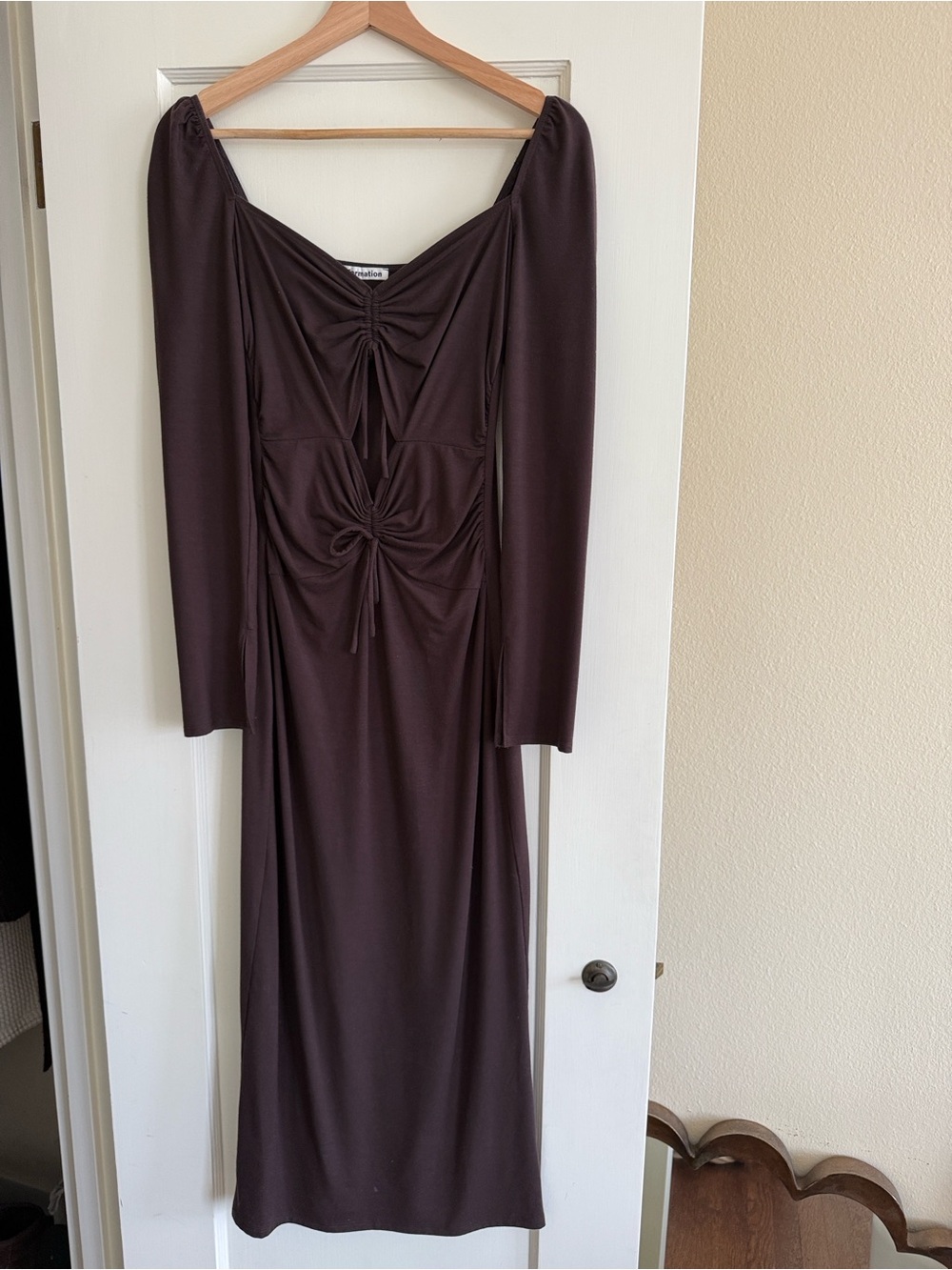 Reformation Colton Open Knit Dress